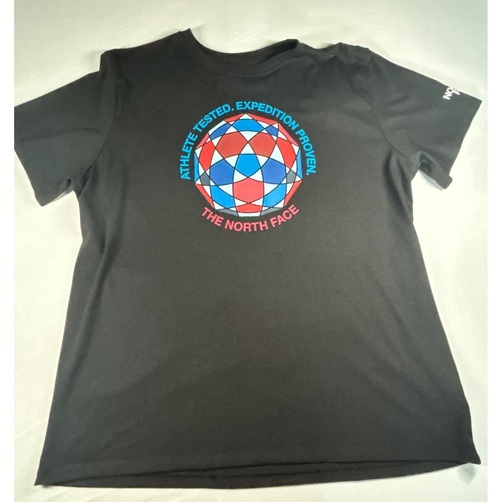 The North Face Mens Black Geodesic Dome Graphic T-Shirt XXL NF0A5J39J TNFB NWT